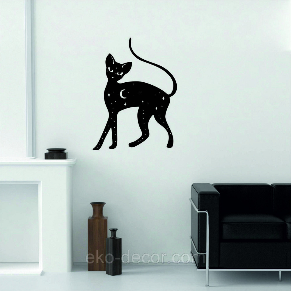 Декоративне настінне 3D Панно «Кіт» Декор на стіну з об'ємом Київ - фото 3