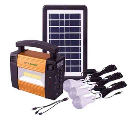 Кемпінговий акумуляторний ліхтар LM-367 (COB + 3xLamp) + сонячна панель + Power Bank (1 режим) Вінниця