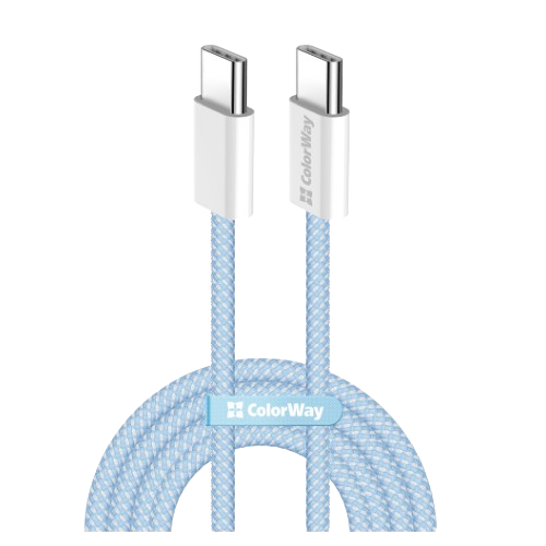 Кабель USB PD Type-C/Type-C ColorWay CW-CBPDCC061-BL 3,0A 60W 1м синій Житомир
