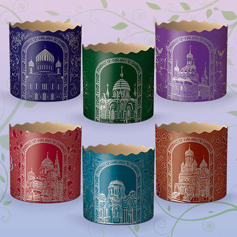 Форма для випічки паски (85*90) Срібні собори(250гр) (50 шт) Харків - фото 2