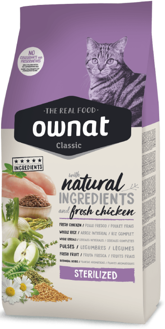 Сухий корм Ownat (Овнат) Classic Adult Sterilized (Cat) з куркою 15 кг для стерилізованих і кастрованих котів Вінниця - фото 1