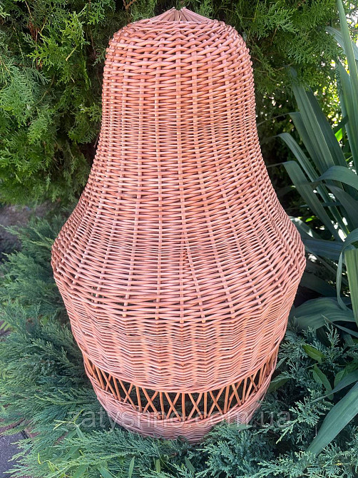 Люстра плетеная кофейная из лозы Киев - изображение 3