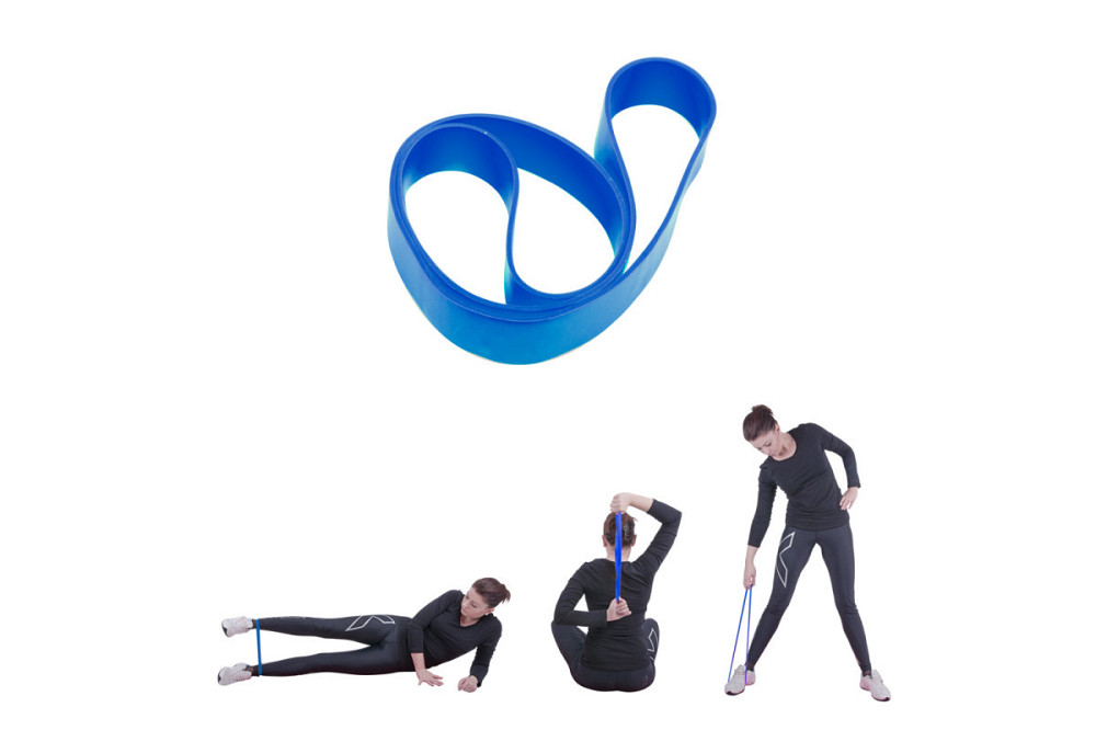 Стрічка-еспандер для вправ inSPORTline Hangy X-Heavy 27,5 см синя Київ - фото 2