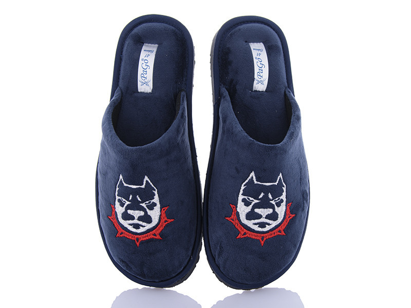 Домашние тапочки мужские с закрытым носком синие 48 Одесса - изображение 1