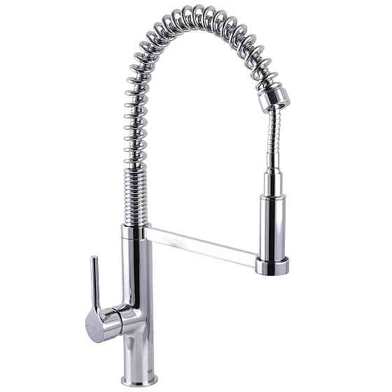 Змішувач для кухні TOPAZ SARDINIA TS-08401-H71 Гнучкий вилив на пружині, з душовою насадкою (000027422) Київ