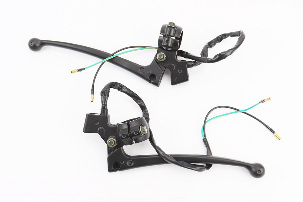 Важелі керма лівий, правий з кріпленням під дзеркало, к-кт 2шт (М10 правая) GY6 125-150 Київ - фото 2