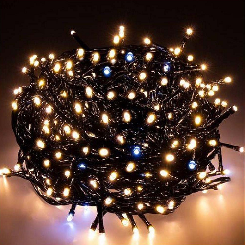 Світлодіодна гірлянда мішура-водоспад 250 Led 5м (150 теплий статичний+100 білий водоспад) CW-G-250L5VMC ColorWay Житомир