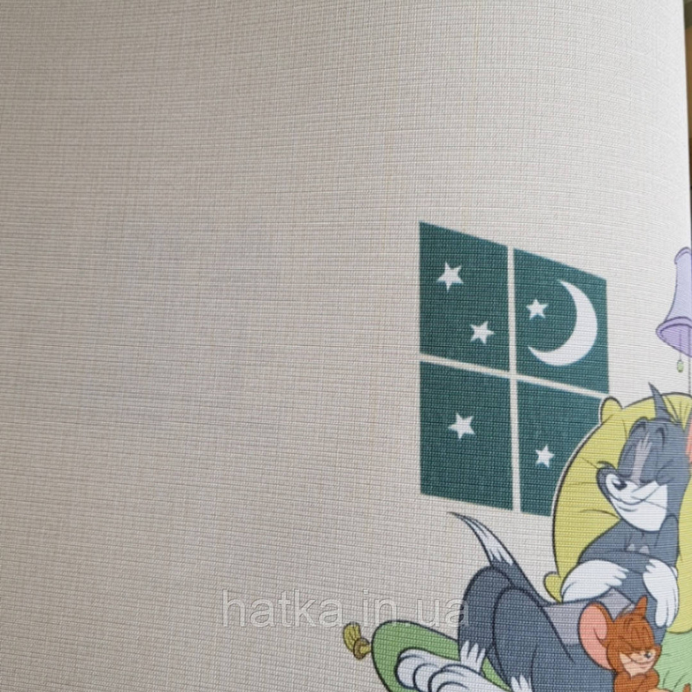 Шпалери вінілові на флізеліні AdaWall Ada Kids метрові дитячі Том і Джеррі сюжети на пісочному Київ - фото 3
