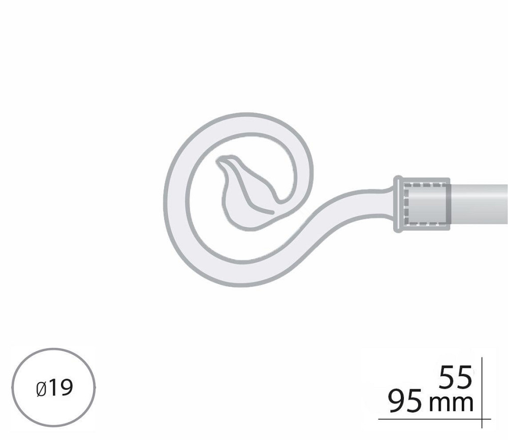 Закінчення для карнизу Orvit ЛУККА 19 мм ЗОЛОТО Львів - фото 2