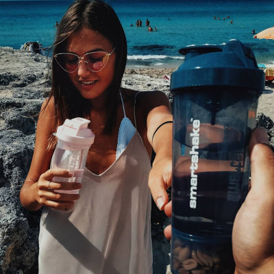 Шейкер спортивный SmartShake Slim 500ml Black (10253001) Винница - изображение 7