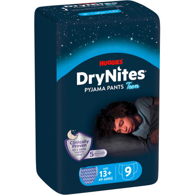 Подгузники Huggies DryNites для хлопчиків 13+ років, 9 шт (5029053583662) Винница - изображение 1