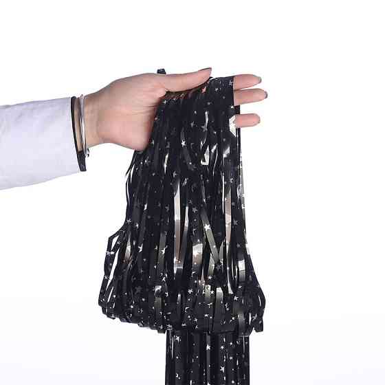 Дождик для фотозоны украшение 245 см на 92 см черный Киев