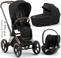 Детская коляска CYBEX e-PRIAM 4.0 WÓZEK 3W1 + CLOUD T SEPIA BLACK Киев