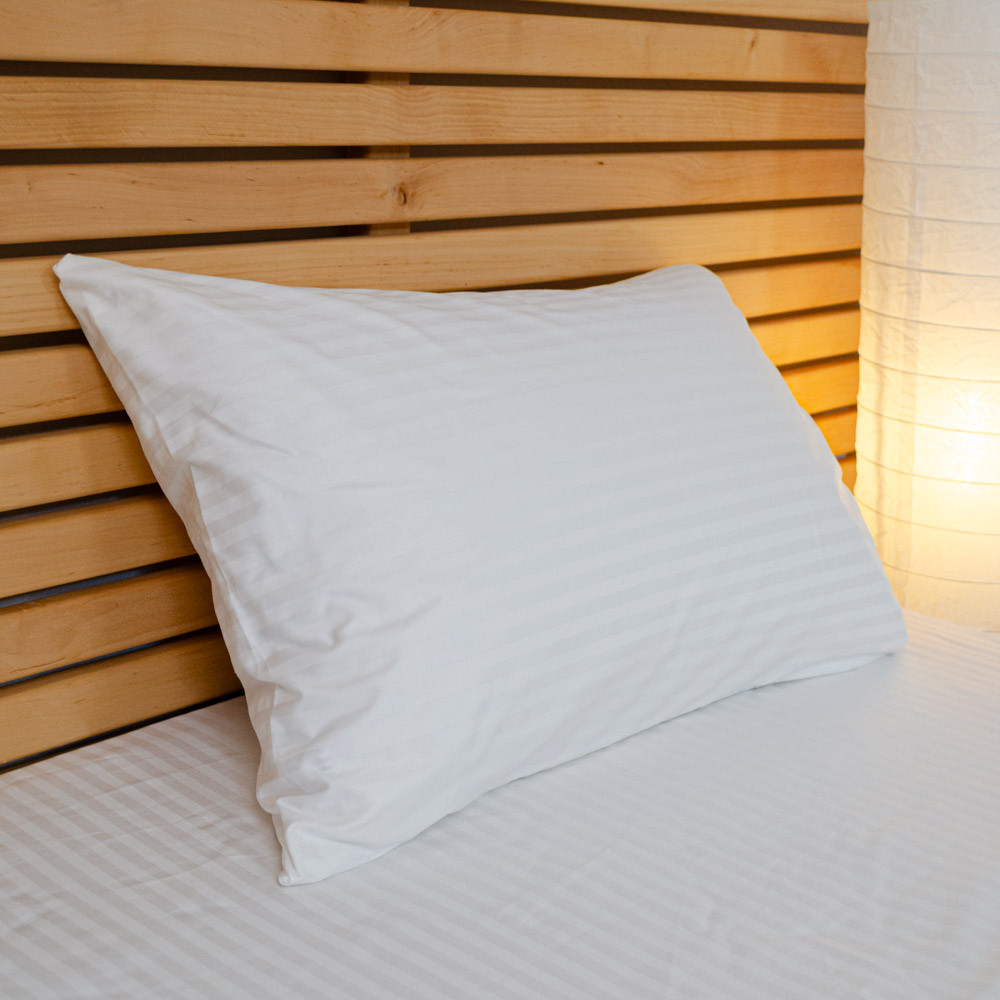 Наволочка страйп сатин на подушку 50х70 см 125 г/м2 YouStar 1 шт. (Белый) Сумы - изображение 1