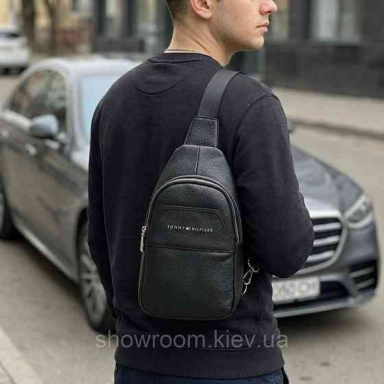 Мужская сумка на грудь (слинг), бананка Tommy Hilfiger (2325-3) LUX Киев