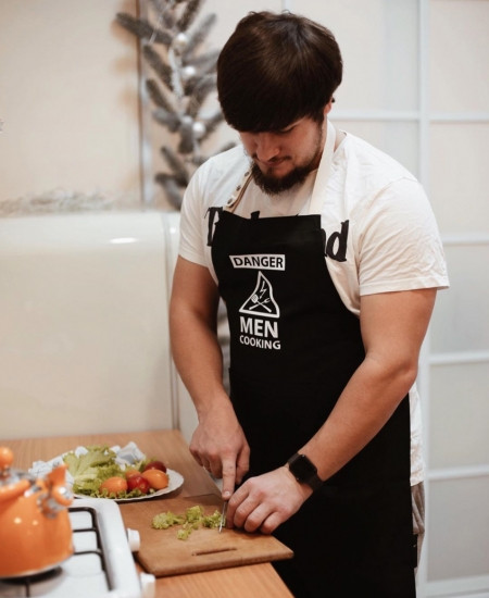 Фартух Danger men cooking (Чорний) Вінниця - фото 2