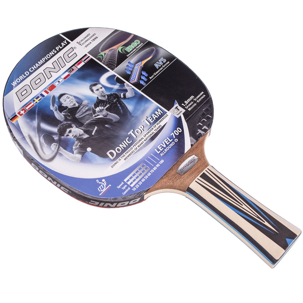 Ракетка настільний теніс Donic Top Team Level 700 Вишневе - фото 1
