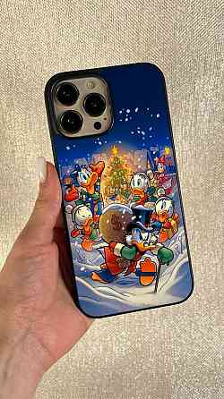 Премиум новогодний чехол со СКРУДЖЕМ на все модели телефонов Iphone, Xiaomi, MEIZU, HUAWEI и Samsung Черновцы