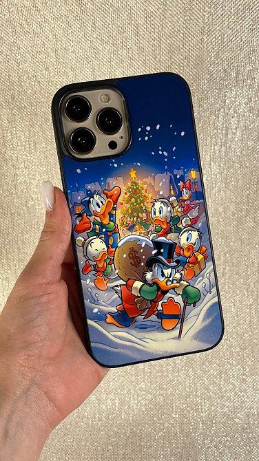 Премиум новогодний чехол со СКРУДЖЕМ на все модели телефонов Iphone, Xiaomi, MEIZU, HUAWEI и Samsung Черновцы - изображение 4