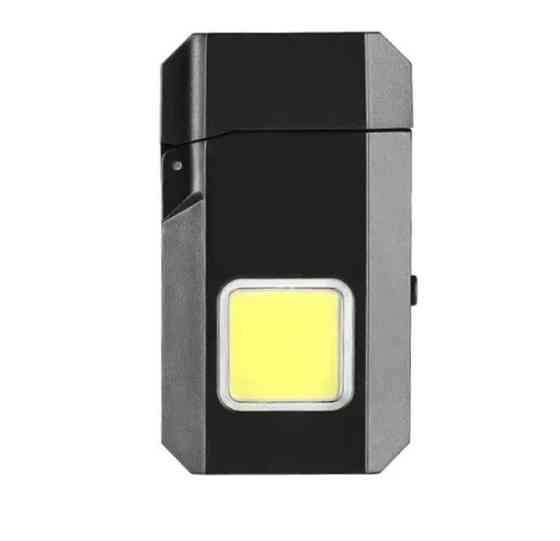 Запальничка спіральна 6002 M8 з LED-ліхтариком, чорна Вінниця