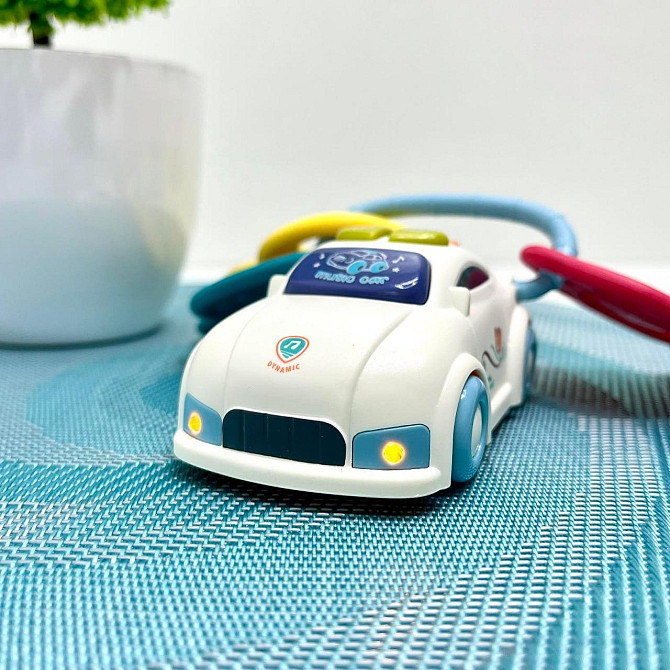 Набір ігровий Limo Toy піаніно машинка брелок музика звук українські вірші світло Блакитний (FT 0027) Чернігів - фото 9