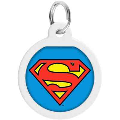 Адресник для тварин WAUDOG Smart ID з QR паспортом "Супермен-герой", коло 25 мм (0625-1009ru-eng) Вінниця