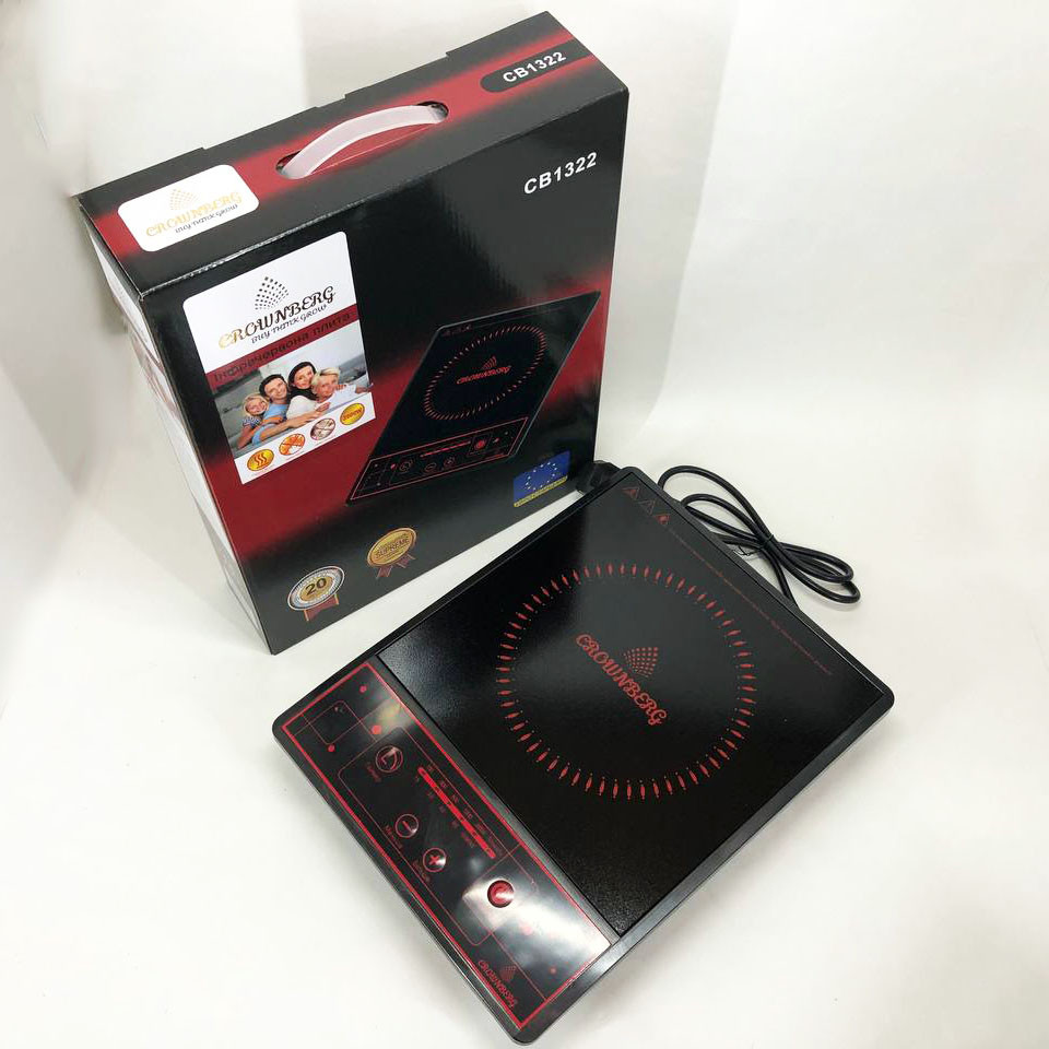 Плита на стол электрическая Crownberg CB-1322, Плита настольная эмалированная, Электро электроплиты CL-62 Львов - изображение 1