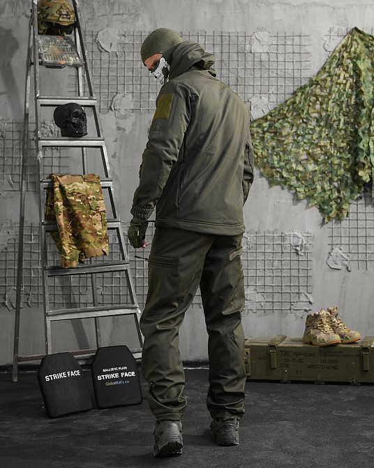 Костюм мужской одива софт шел весна демисезонный  хаки Одесса - изображение 13