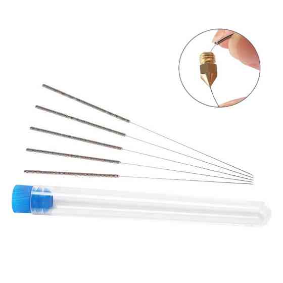 Голки TWO TREES для очищення сопел 3D-принтера з нержавіючої сталі 0,25 мм (TWO TREES) (1 футляр - 10 шт) Київ