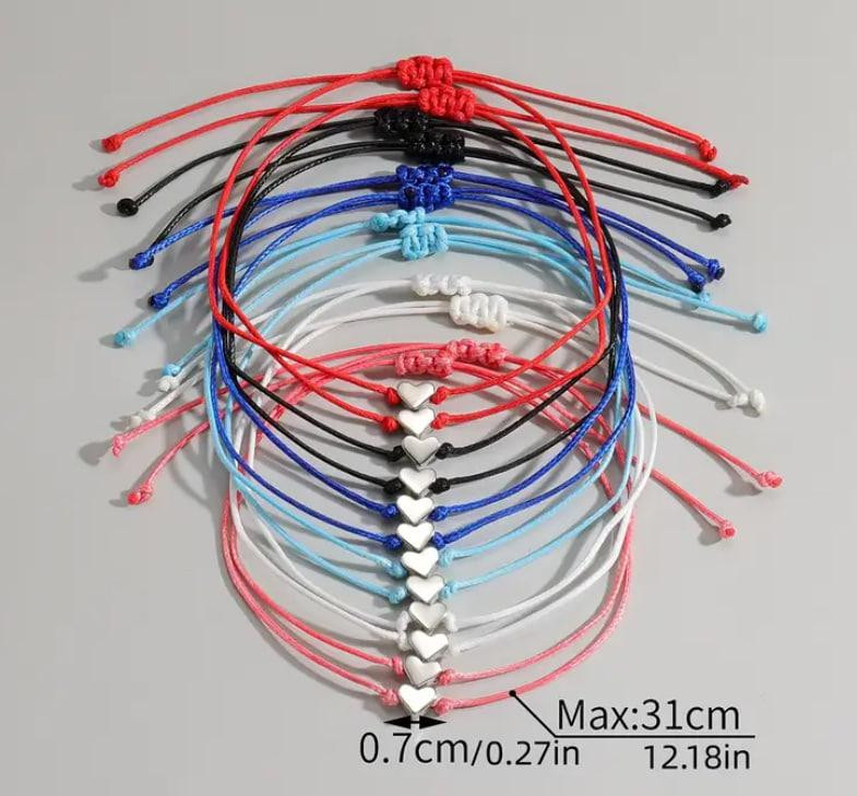 Набор из 12 браслетов с сердечками. Киев - изображение 4