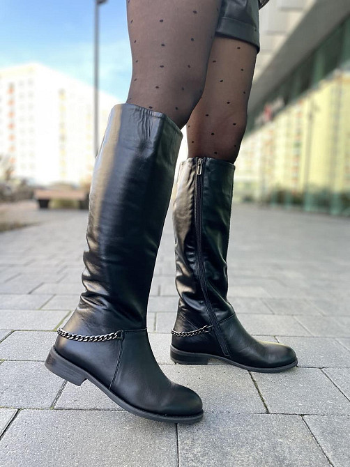 Valiente Чоботи жіночі VALIENTE Луи чорні (весна-осінь, шкіра натуральна) (4059) 40 Коломыя - изображение 1