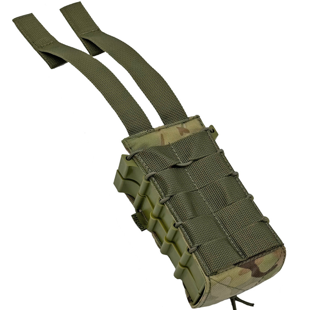 Підсумок під 2 магазини корпусний відкритий Cordura (Мультикам, Пиксель мм-14, Олива, Койот) Запоріжжя - фото 4