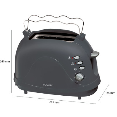 Тостер Bomann TA 246 CB grey Вінниця - фото 3