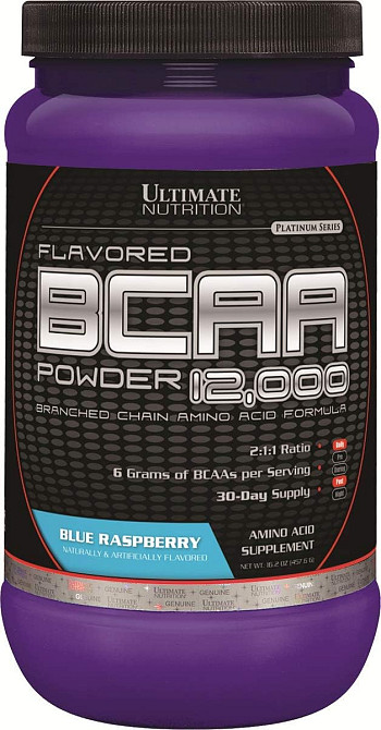 Аминокислоты Ultimate nutrition BCAA 12,000 457 г, Blueraspberry Луцк - изображение 2