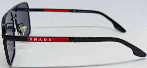 Брендові окуляри маска чорні однотонні з червоними вставками. Київ