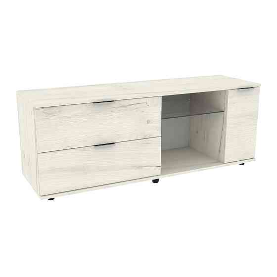 Тумба TV Ketrin К-9, Дуб Крафт Білий, 1400/425/530 Львів