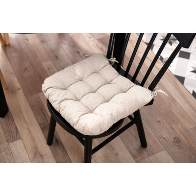 Подушка на стул Ardesto Oliver бежевый, 40х40см 100% хлопок (ART02OB) Винница - изображение 2