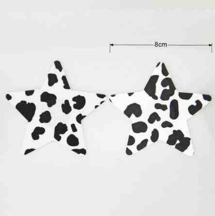 Наклейки для сосков Звездочки размер 8 см леопардовый Киев