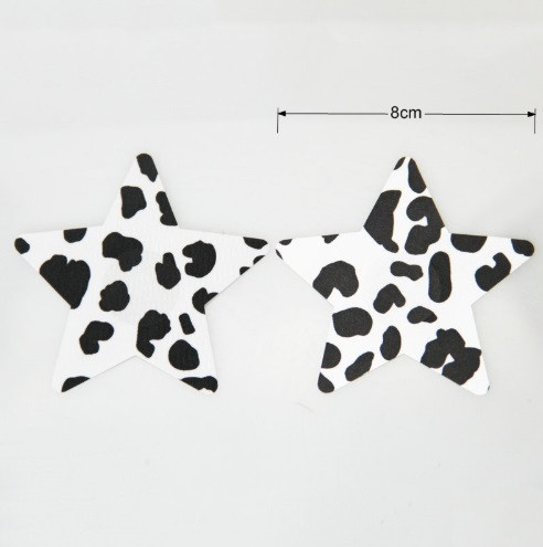 Наклейки для сосків Зірочки 8 см леопардовий Київ - фото 2