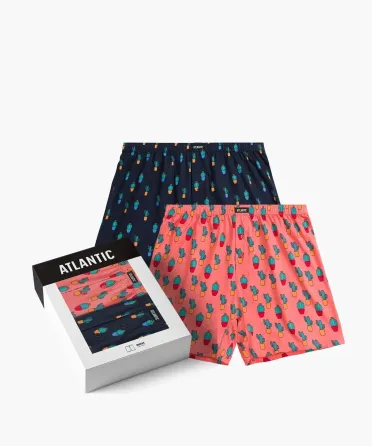 Чоловічі боксери Atlantic, 100% бавовна. Набір 2 шт. 2MBH-005 S Київ