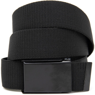 Ремінь Vintage Текстильний з чорною пряжкою Чорний (20530) Вінниця - фото 1