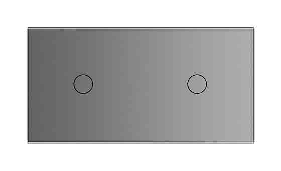 Розумний сенсорний ZigBee вимикач 2 сенсора (1-1) Livolo сірий (VL-C701Z/C701Z-15) Коломыя