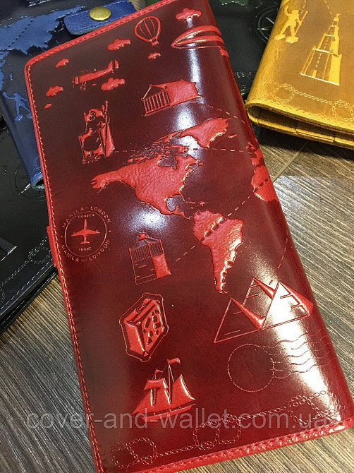 Красный кожаный женский тревел-кейс Hi Art Киев - изображение 4