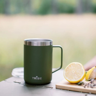 Термокружка Tribe Classic Mug 500 мл olive (T-FA-0033-olive) Винница - изображение 9