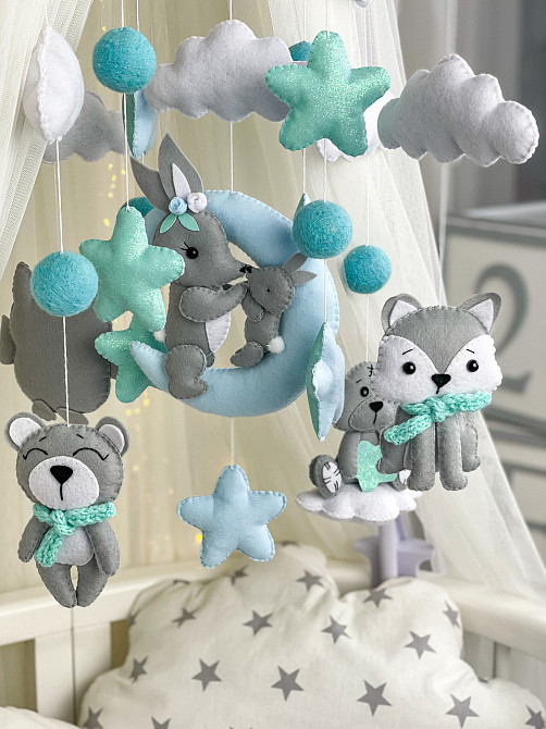 Мобіль на ліжечко WoollyFox «Ніжність» Київ - фото 6