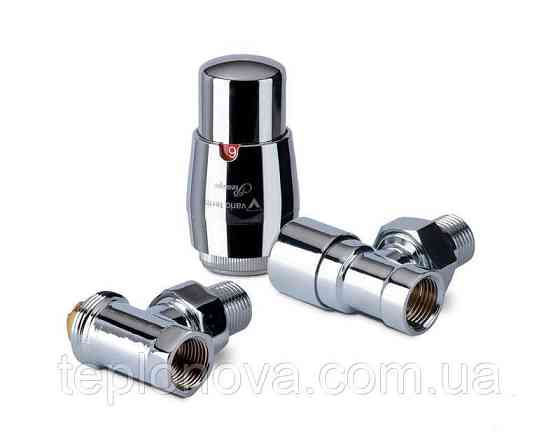 Комплект вентилів термостатичний Vario Term ROYAL, кутовий, хром. Чернівці