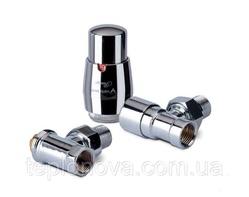 Комплект вентилів термостатичний Vario Term ROYAL, кутовий, хром. Чернівці - фото 3