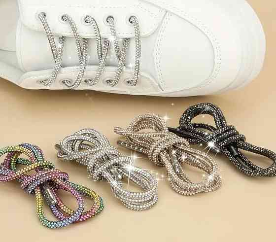 Шнурки зі стразами Хамелеон 2 шт 80 см Смела