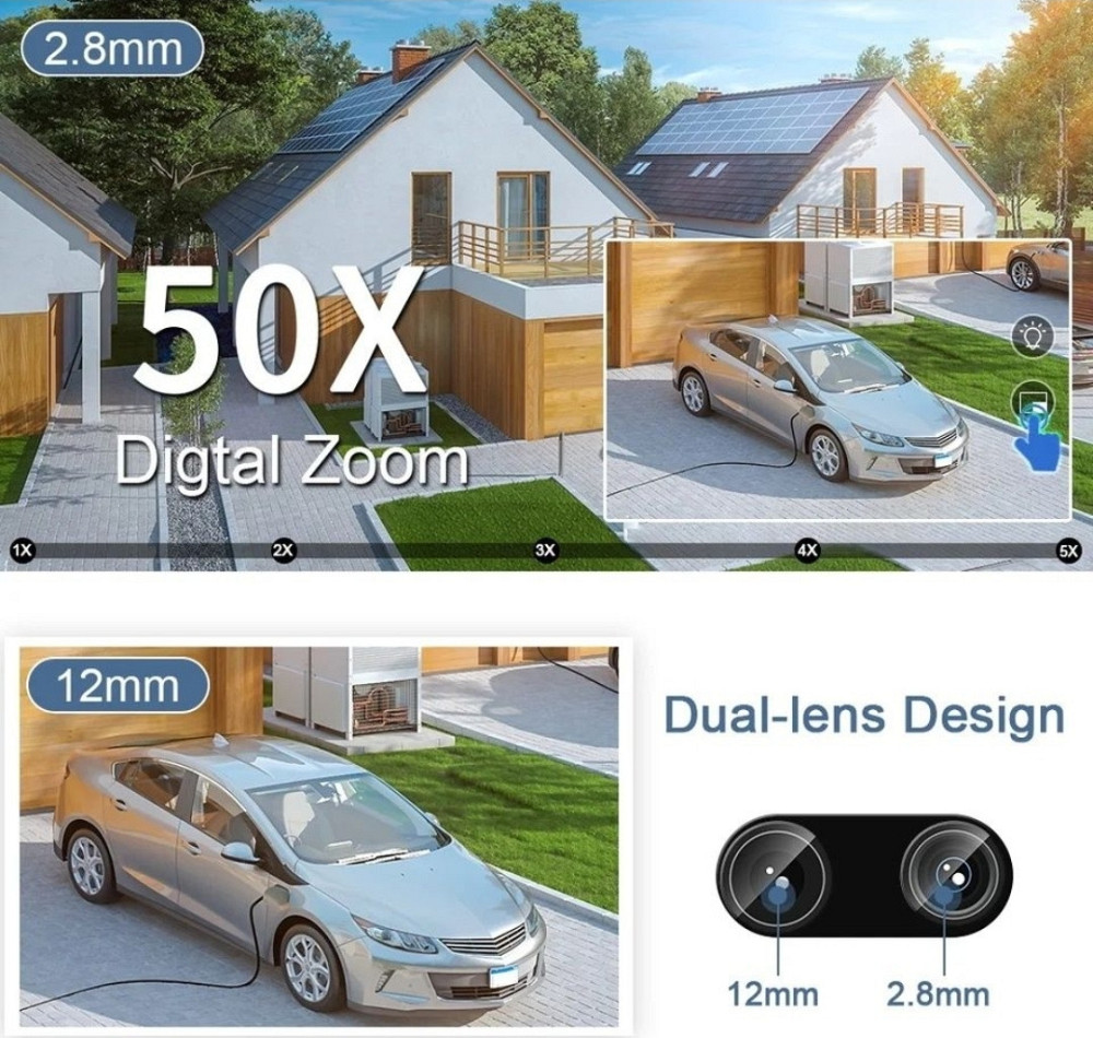 Камера Wifi 8мп 2 об'єктива ×50 зум. Харків - фото 5