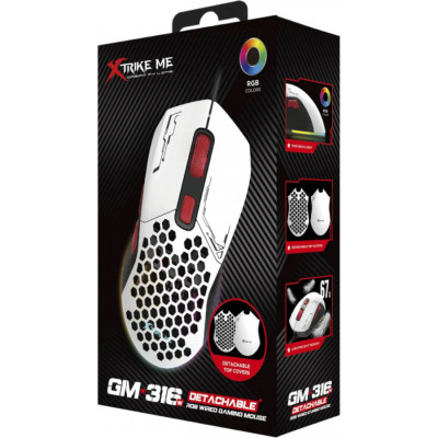 Мишка Xtrike ME GM-316W USB RGB White (GM-316W) Вінниця - фото 9
